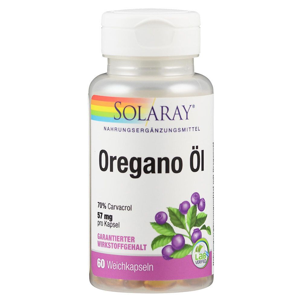 Oregano ÖL Solaray Kapseln 60 St