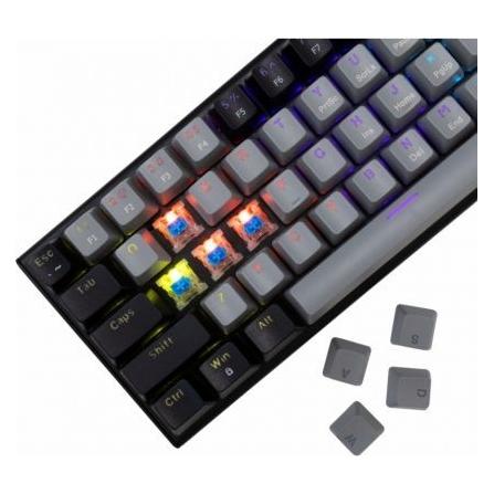 White Shark Computer keyboard GK-002111V2 Wakizashi Black-Grey US Red Switches (US, Kabelgebunden) (WAKIZASHI-2-US-B-G-RED.SW)