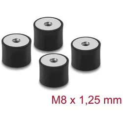 DELOCK Vibrationsdämpfer M8x1,25mm D30xH20mm 2x Innengewind.