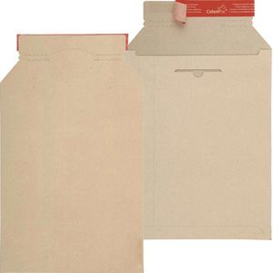 ColomPac Versandtaschen CP 10.01, braun, A5, ohne Fenster, haftklebend, aus Karton, 20 Stück