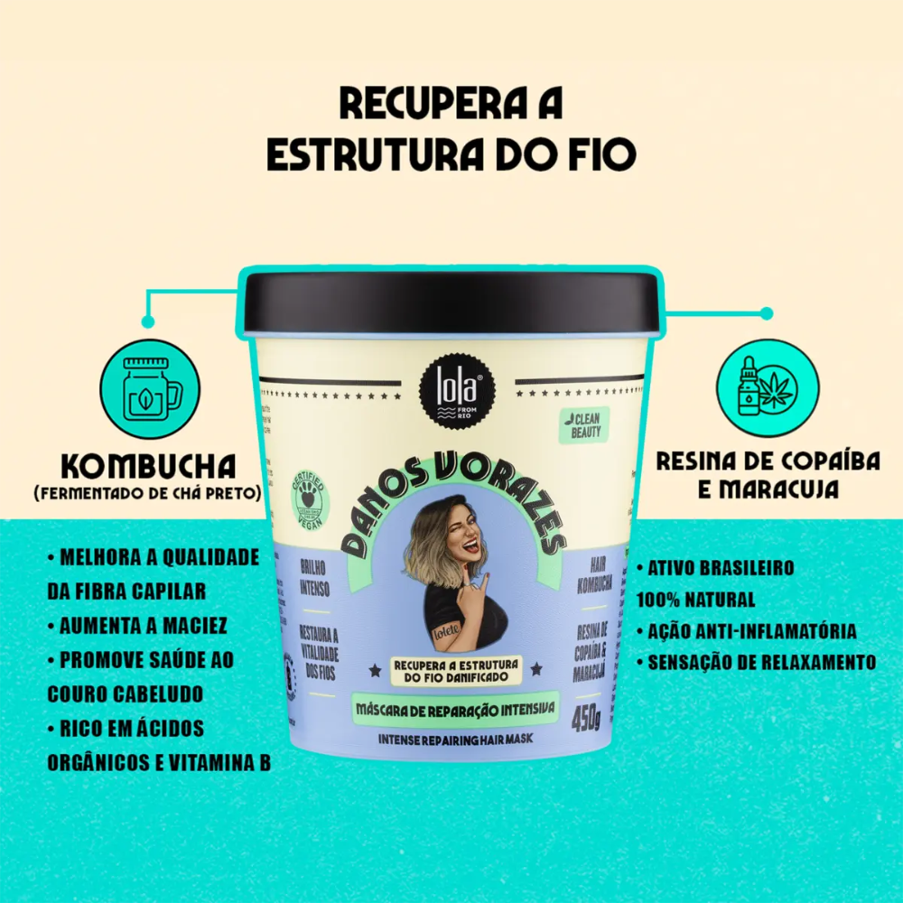 Lola Cosmetics Damage Vortex Nourishing Hair Mask 450g