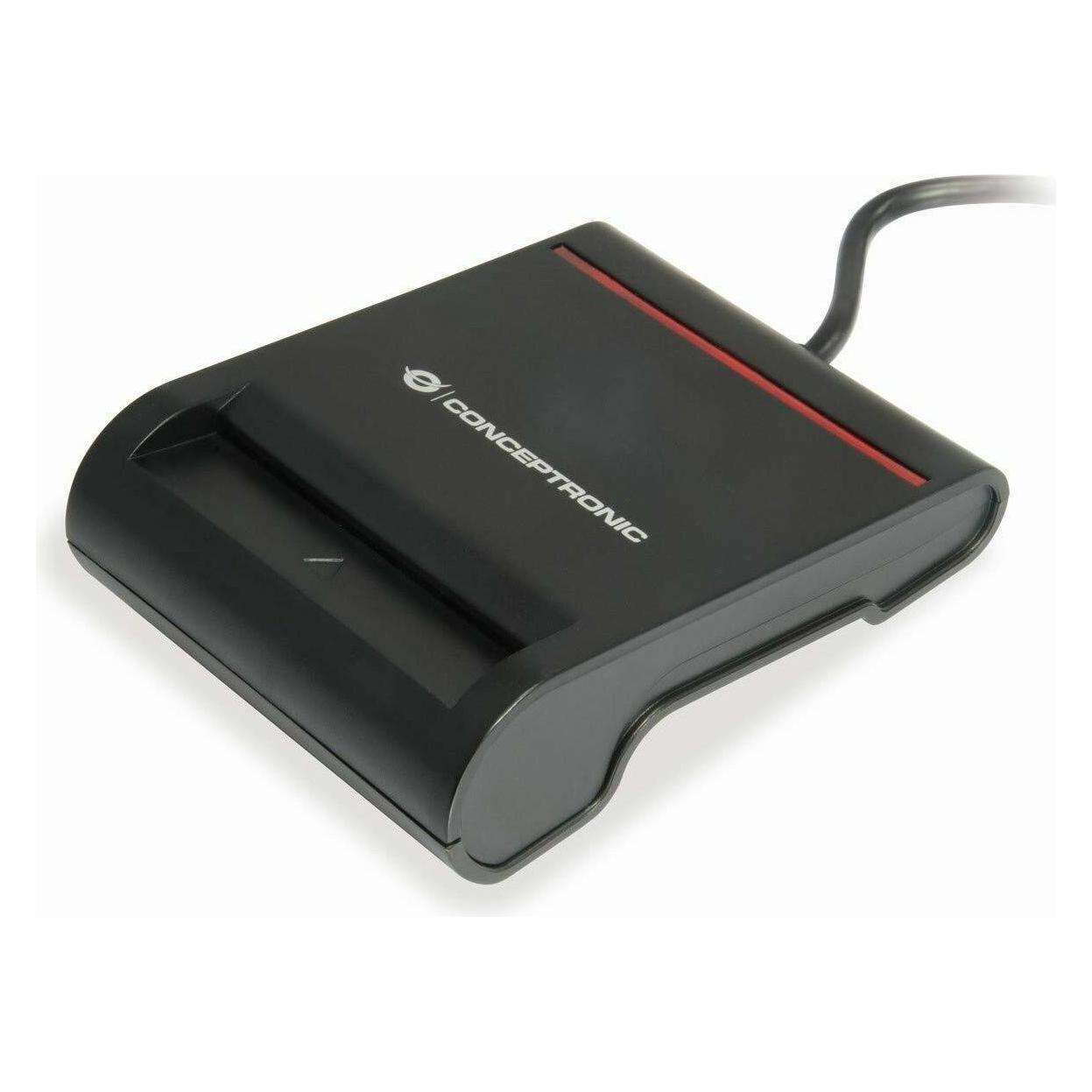 Conceptronic Bian Smart-ID Kartenleser (USB 2.0) (SCR01B)