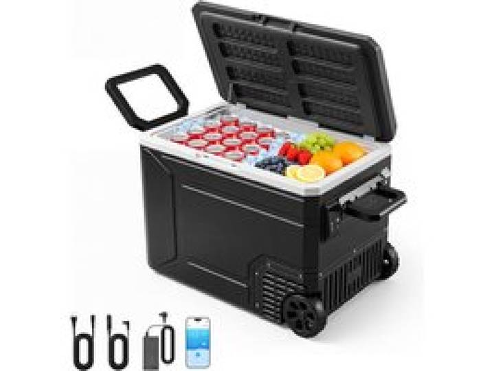 Glacière Électrique Voiture et Maison-VEVOR-Réfrigérateur Portable 78 L 12 V/24 V CC et 100-240 V CA pour Camping Voyage