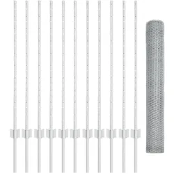vidaXL, Gartenzaun, Heinsenhof (2,5 cm Maschen)
