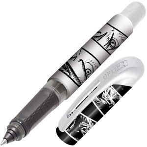 Online Tintenroller College II Manga, 12607/3D, Gehäuse schwarz/weiß, 0,5mm, Schreibfarbe blau