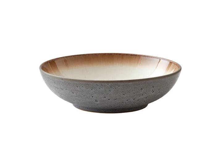 Bitz Assiette à pâtes Bitz Ø20 cm gris Gris-Blanc crème