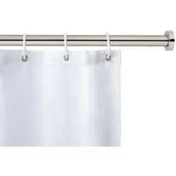 WENKO Teleskop-Duschstange Mod. Luz 110 - 185 cm, Chrom, ausziehbar, aus rostfreiem Edelstahl