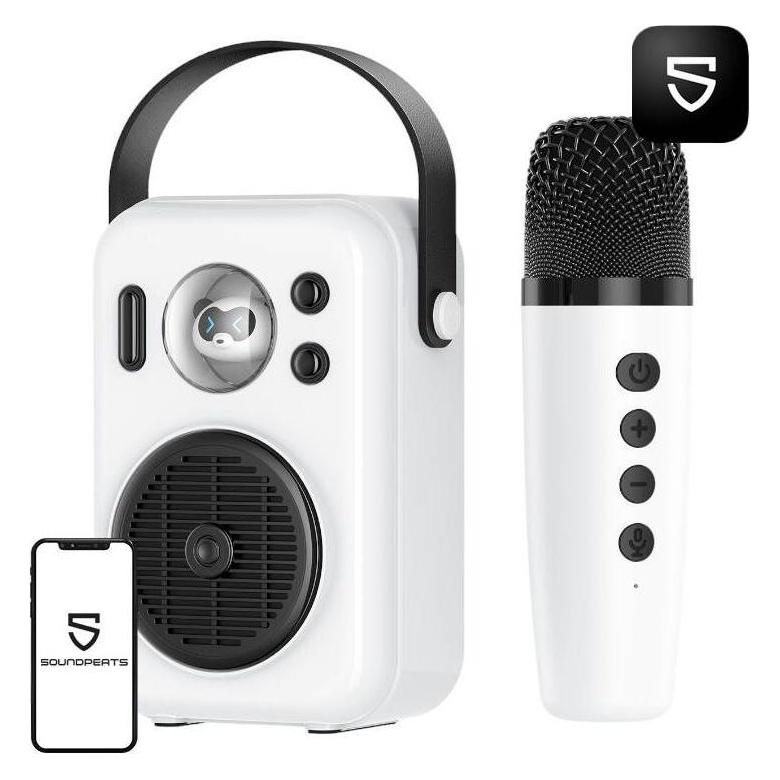Soundpeats Kabelloser Bluetooth-Lautsprecher Hi-sing (weiss) (5 h) (Hi-sing white new)