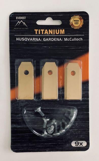 Set van 9 messen voor Husqvarna Gardena robotmaaier, 43mm