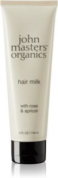 John Masters Organics Rose & Apricot Hair Milk leite sem enxaguar para as pontas do cabelo seco 118 ml. Rose & Apricot Hair Milk