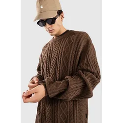 Blue Tomato Essential Knit Strickpullover brown Gr. L