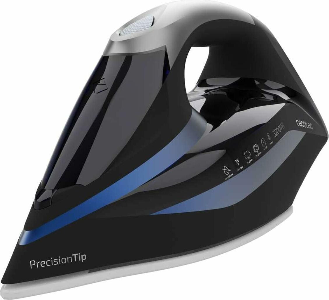 Cecotec IronHero 3200 Double Steam i-Pump stoomstrijkijzer, 3200 W, zwart en donkerblauw