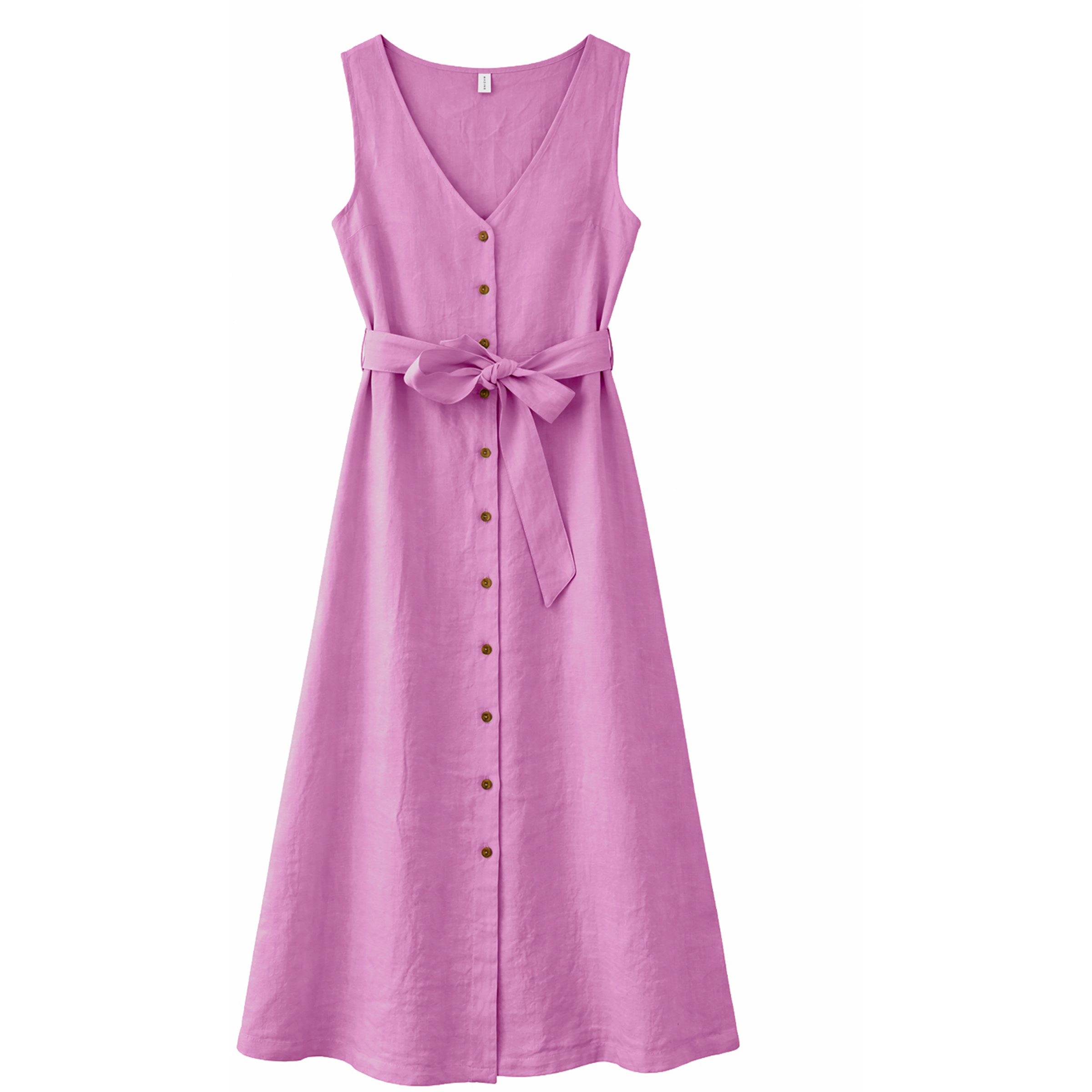 Mazine Sleeveless Linen Maxi Kleid Damen Kleider rosa Größe M Lifestyle Hautfreundlich