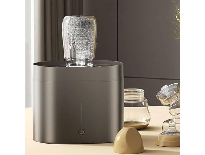 RKXKJ Elektrischer Gläserspüler, Teetassenspüler, Automatischer Spülmaschine Für Tassen Und Flaschen, Geeignet Für Tassen Mit Einem Durchmesser Von 3–10 cm, 1600 Ml Wassertank, Für Bars Und Cafés