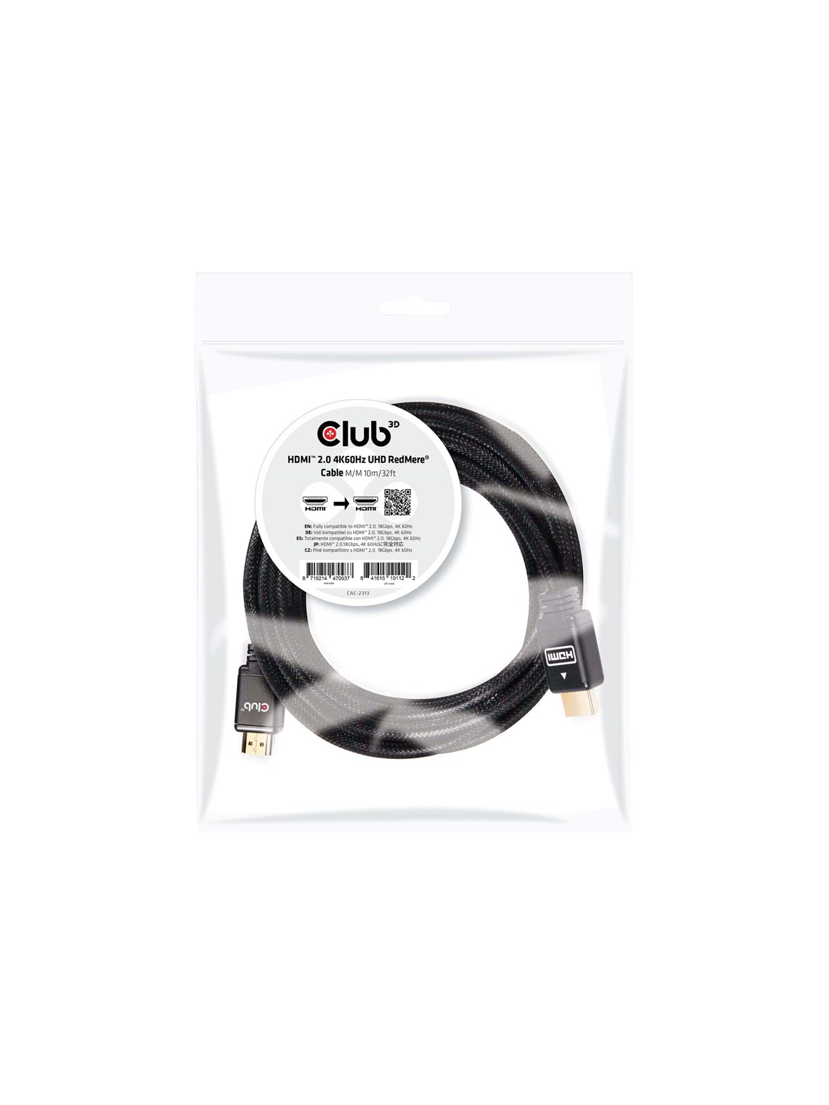 Club 3D CAC-2313 - HDMI with Ethernet cable - 10 m