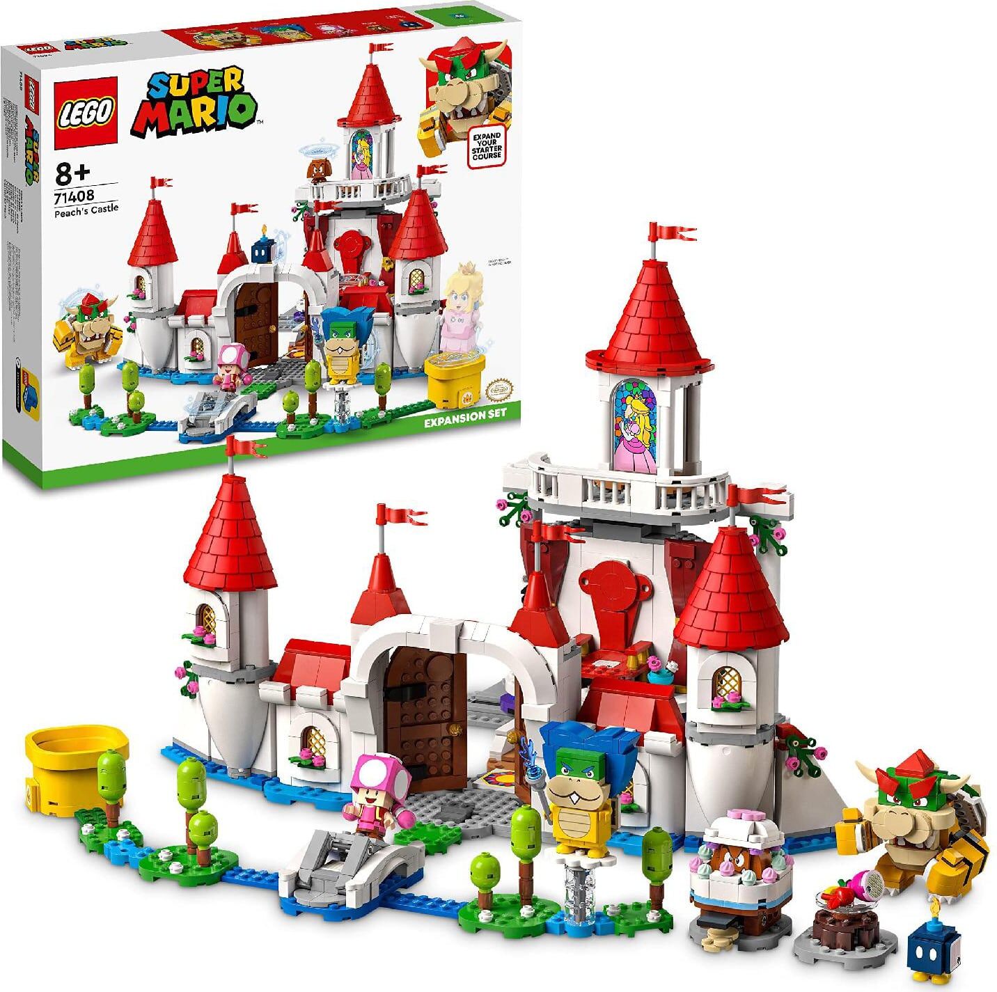 Lego 71408 Super Mario - Pack Espansione Castello Di Peach Playset Con Personaggi Di Bowser, Ludwig E Goomba Da Abbinare A Uno Starter Pack Per Bambini Da 8+ Anni - 71408