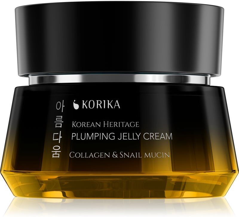 KORIKA Korean Heritage Collagen & Snail Mucin Plumping Jelly Cream crème rajeunissante au collagène 50 ml