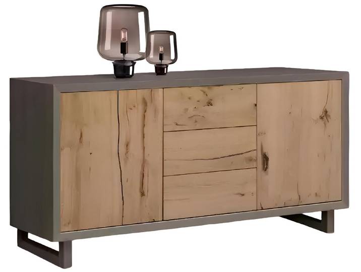 Xlmoebel Sideboard Braun-graues Sideboard mit eleganten Schubladen (Sideboard, 1 St., Sideboard), Hergestellt in Europa