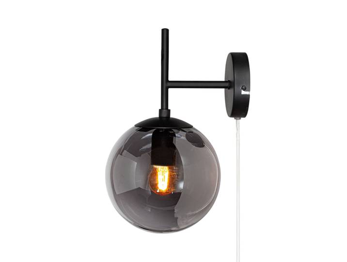 Boyle Wandleuchte Smoke Grey - By Rydéns - Wohnzimmer - Modern - Glas - Einflammig