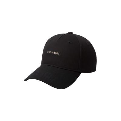 Baseball Cap CALVIN KLEIN JEANS "COTTON TWILL W/ HW CAP", Damen, schwarz, Web, Baumwolle, unifarben, Caps, Größenverstellbar mit festem Schirm