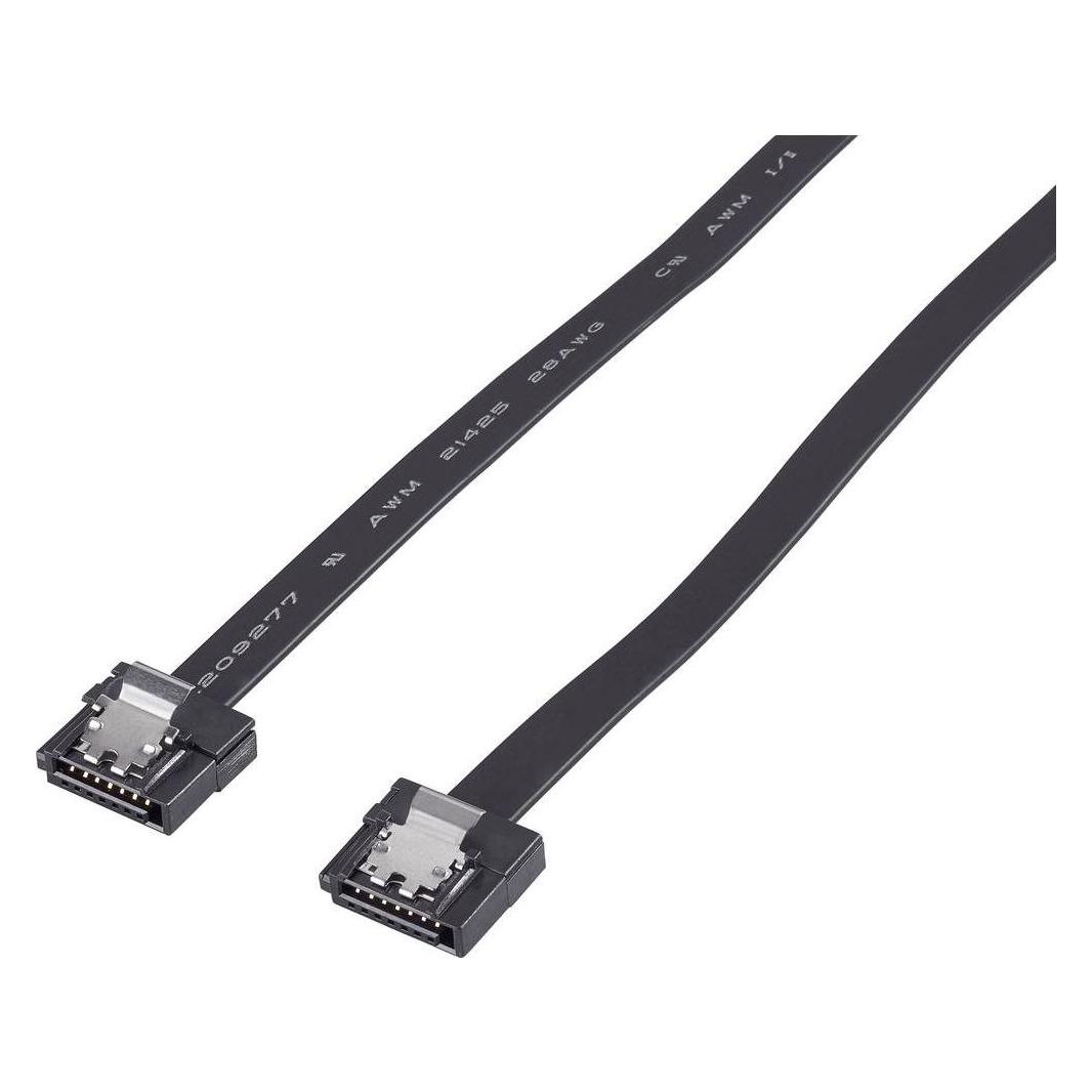 Renkforce SATA III Kabel (L-Typ) mit kurzem Stecker 0.5 m (50 cm, SATA III) (1391528)