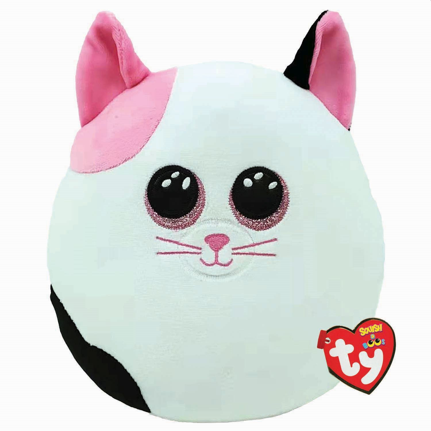 TY Squish-A-Boos Pluche Knuffel Kussen Kat Muffin, 20 cm