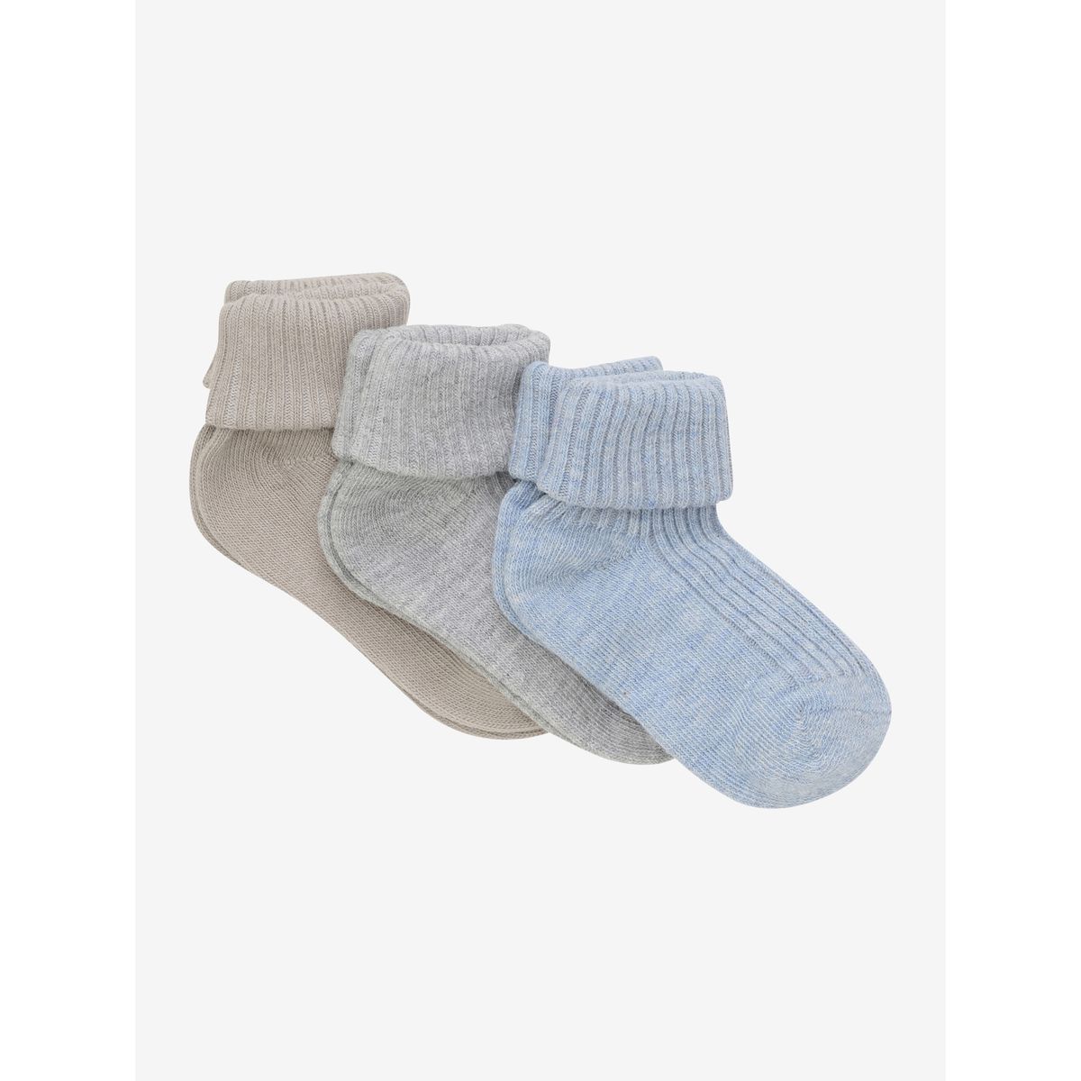 Minymo Baby Sock rib (3 Pack) winter sky (702) 15\18 5755-702-15\18