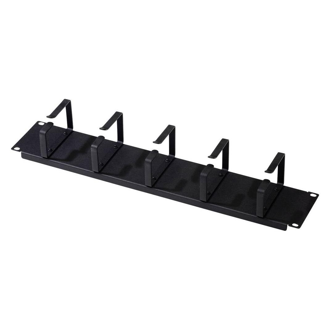 Digitus Rangierpanel/Kabelfuehrungsbuegel 48,3cm 19Zoll 2HE 5x Kabelfuehrungsbuegel 40x60mm schwarz RAL9005 (DN-19 ORG-2U-SW)