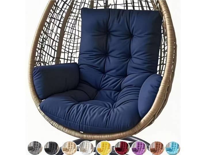 Coussin épais pour siège suspendu, coussin nid, coussin pour fauteuil œuf, coussin pour chaise à bascule de jardin et balcon (sans chaise)