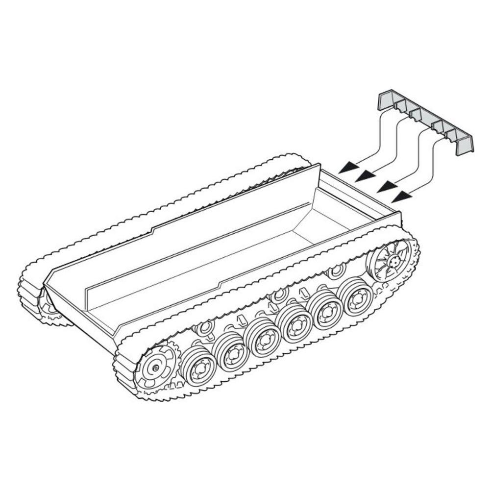 CMK Pz.Kpfw III Correction Rear Hull Armor (129-B35063)