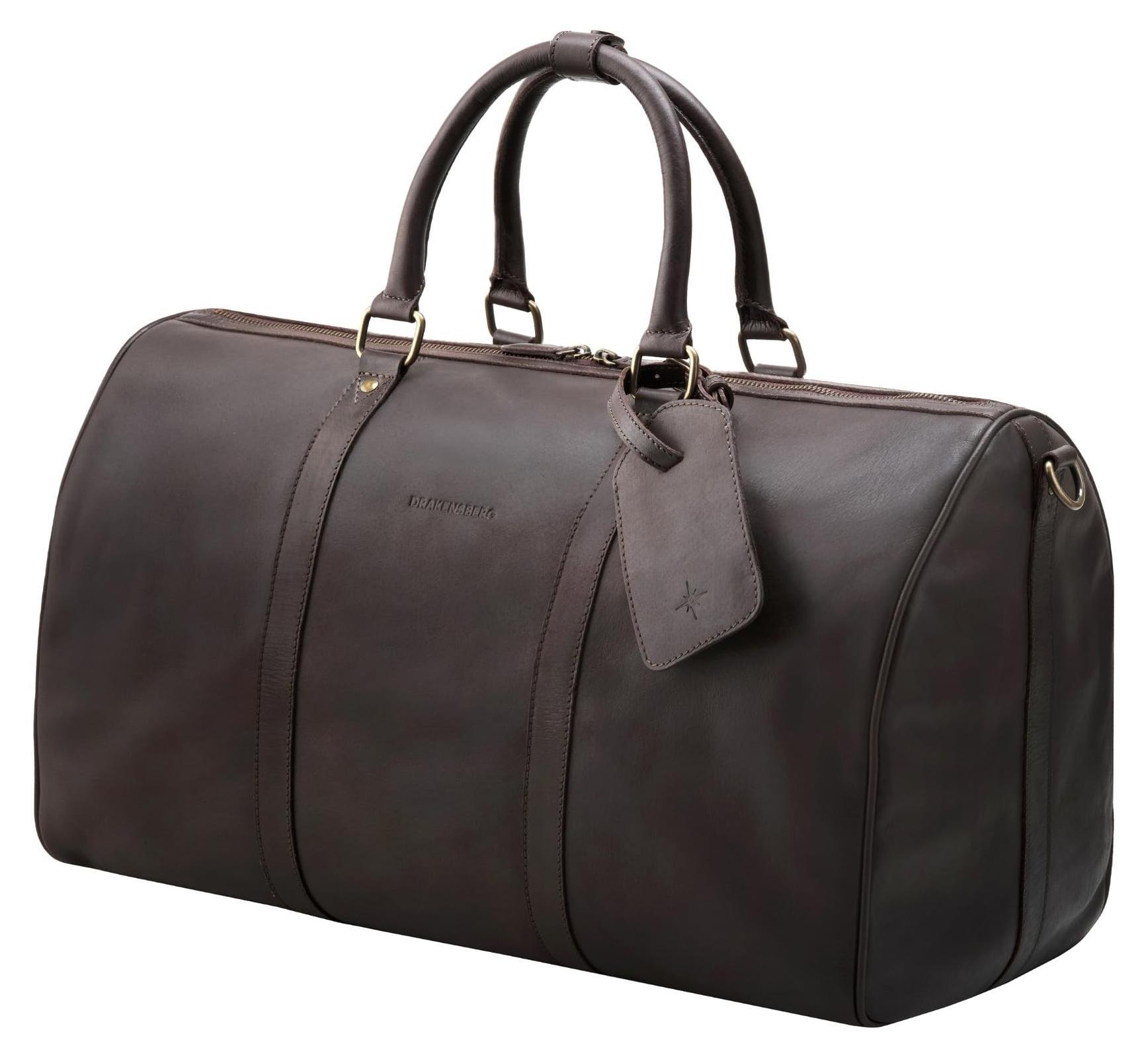 Elegantes Weekender-Reiseetui aus Leder, Modell 'James', 50 cm