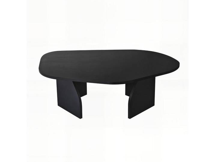 Habitat Garten Couchtisch rock Schwarz, Holz, 60x35x100 cm, Wohnzimmer, Wohnzimmertische, Couchtische