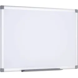 SPRINTIS Whiteboard 60 x 45 cm, magnethaftende Wandtafel, beschreibbares Magnetboard mit Ablage für Büro, Schule und Zuhause, Kunststoff, Aluminium, weiß