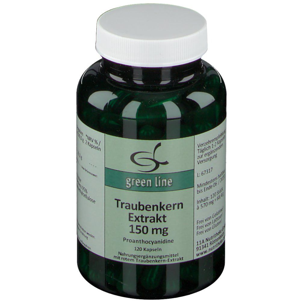 Traubenkernextrakt 150 mg Kapseln 120 St