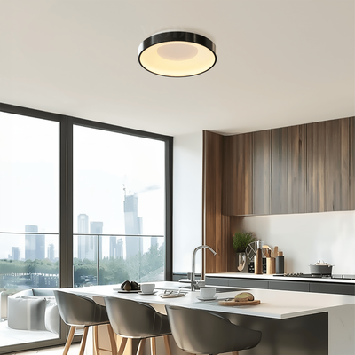 "Bryce (Smart)   Modern Ceiling Light   Matte Black / 24"" / App + Remote Control   Bedroom Lighting   Ceiling Lights   Indoor Lighting   MOD LIGHTING"
