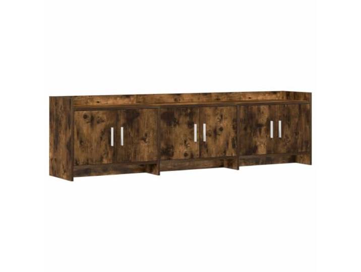 Makastle TV-Schrank Geräucherte Eiche 168x33x47 cm Holzwerkstoff