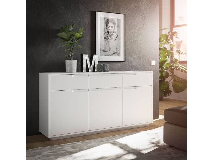Enfilade 169 x 86 x 38cm Blanc/Blanc