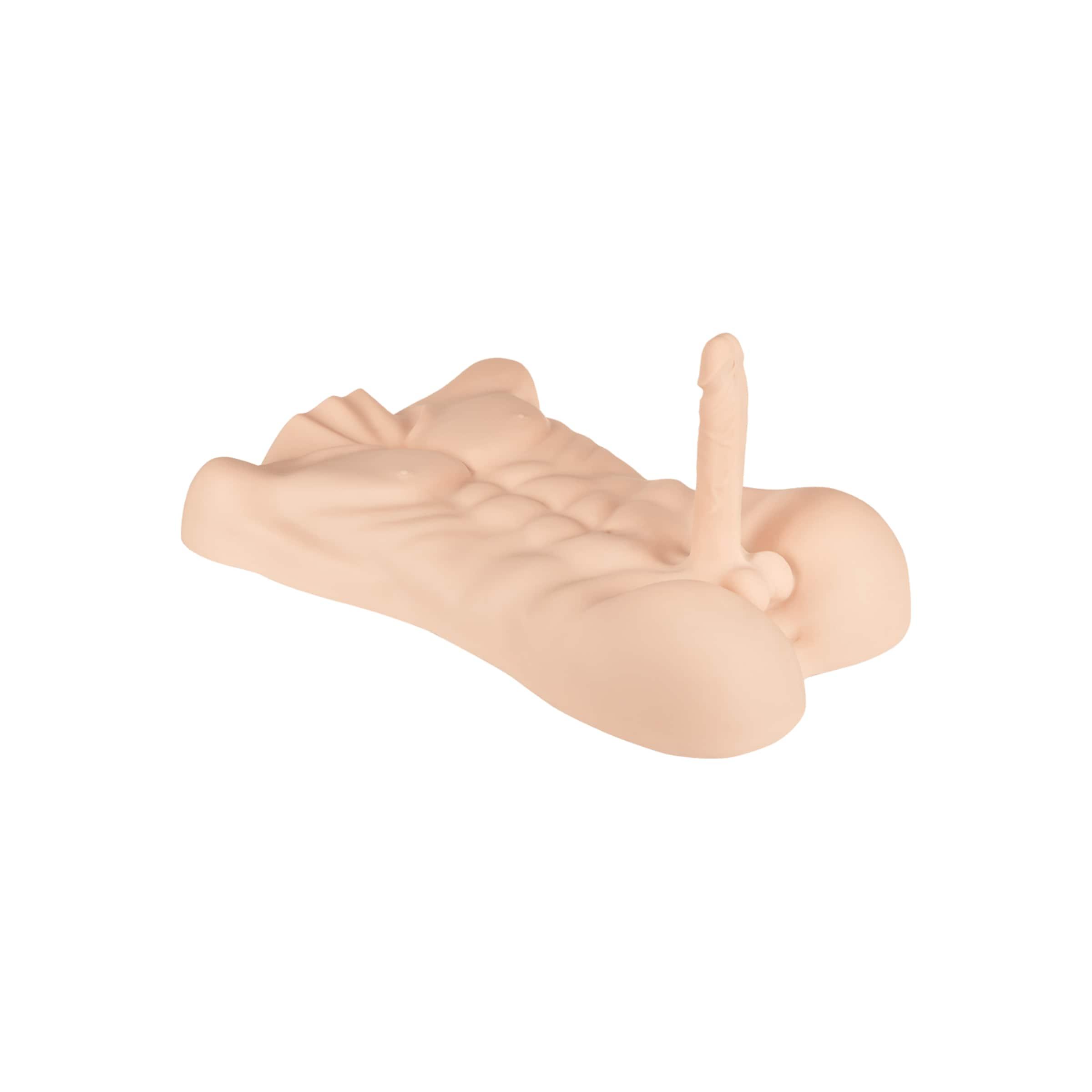 Realistischer Männertorso, 58 cm