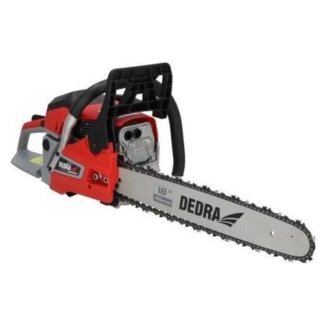 Dedra Benzin-Kettensäge 2,4 kW 58 cm³, DED8718, Führungsstange 18" 45 cm (Benzin Kettensäge) (DED8718)