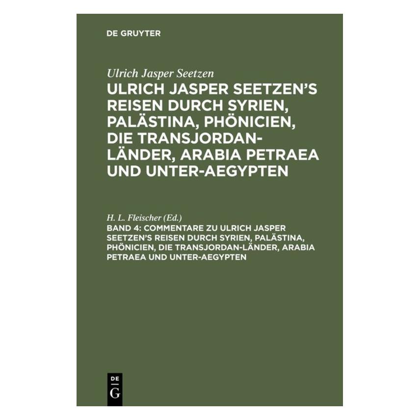 De Gruyter Ulrich Jasper Seetzen: Ulrich Jasper Se (Deutsch, Hardcover, Ulrich Jasper Seetzen) (67710178)