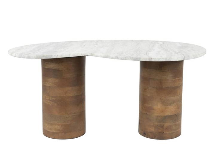 Couchtisch Peli – aus Marmor in Beige - Luxusbetten24