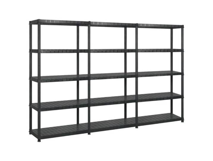Étagère de rangement - Noname - 5 niveaux - Noir - Plastique - 85x40x185 cm
