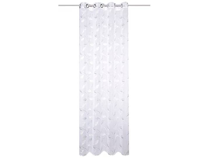 Home Fashion Renato 053320-6805 Rideau en Lin brodé avec Ourlet Vert 245 x 140 cm
