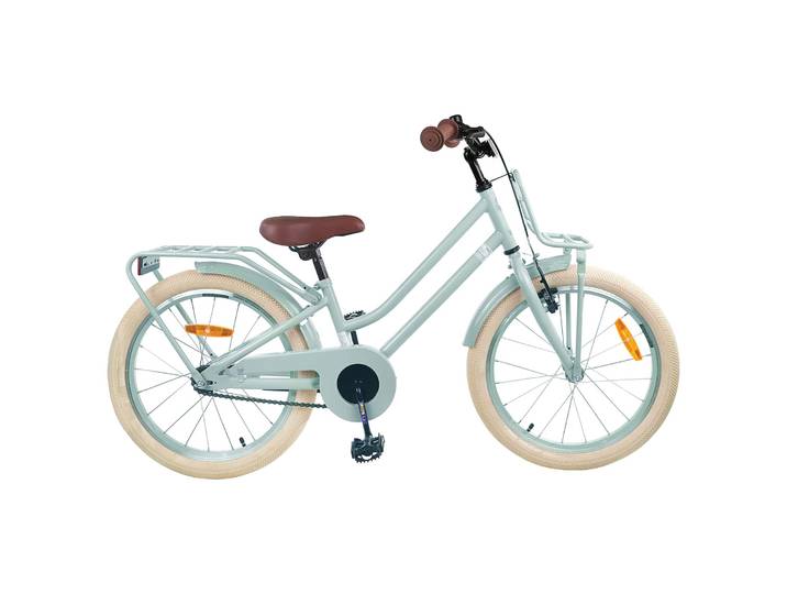 vidaXL Kinderfahrrad 18 Zoll für 5-7 Jahre alt Hellgrün