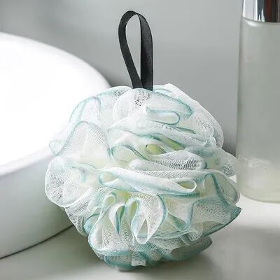 USA Free Shipping Shop Luxury Bubble Bath Loofah Scrubber Mesh Sponge For Deep Cleansing & Rich Lathers green
