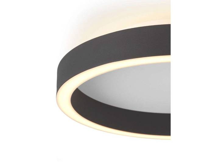 Plafonnier LED Memory, Ø 30 cm, noir - Halo Design - Chambre à coucher - Plastique - Anneau
