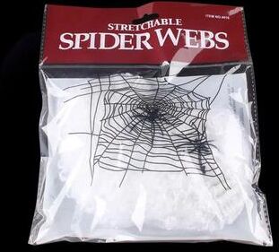 Inspired Living SpookyStretch Halloween Spider Web Decoration For Haunted House & Party Decor white