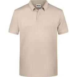 James & Nicholson Herren Bio Piqué Polo 8010 stone M