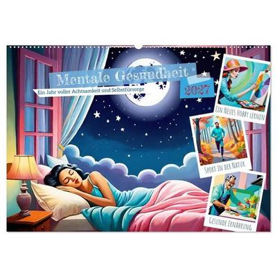 Mentale Gesundheit (Wandkalender 2027 DIN A2 quer), CALVENDO Monatskalender