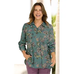 Modal-Bluse in Druck salbei in Größe 44 von DW-Shop, Salbei, 44
